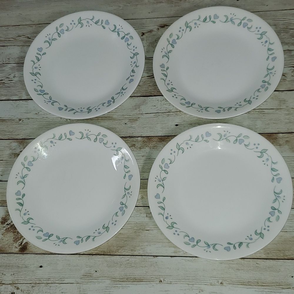 4 Corelle Vitrelle 7" Country‎ Cottage Appetizer Bread Plates